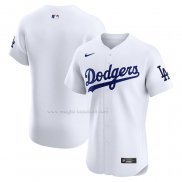 Maglia Baseball Uomo Los Angeles Dodgers Home Elite Bianco