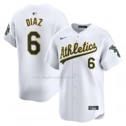 Maglia Baseball Uomo Oakland Athletics Jordan Diaz Home Limited Bianco