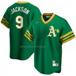 Maglia Baseball Uomo Oakland Athletics Reggie Jackson Road Cooperstown Collection Verde