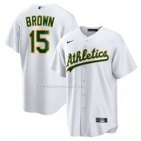 Maglia Baseball Uomo Oakland Athletics Seth Brown Home Replica Bianco