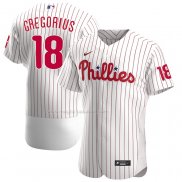 Maglia Baseball Uomo Philadelphia Phillies Didi Gregorius Home Autentico Bianco