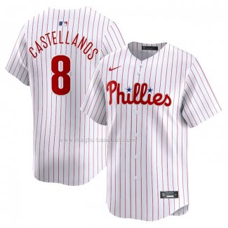 Maglia Baseball Uomo Philadelphia Phillies Nick Castellanos Home Limited Bianco