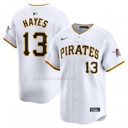 Maglia Baseball Uomo Pittsburgh Pirates Ke'bryan Hayes Home Limited Bianco