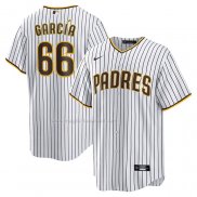 Maglia Baseball Uomo San Diego Padres Luis Garcia Home Replica Bianco