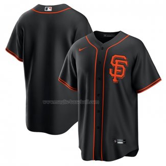 Maglia Baseball Uomo San Francisco Giants Alternato Replica Nero