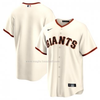 Maglia Baseball Uomo San Francisco Giants Home Blank Replica Crema