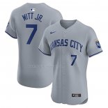 Maglia Baseball Uomo Kansas City Royals Bobby Witt Jr. Elite Grigio