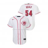 Maglia Baseball Bambino Cincinnati Reds Sonny Gray Replica Home Bianco