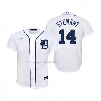 Maglia Baseball Bambino Detroit Tigers Christin Stewart Replica Home Bianco