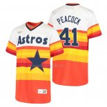 Maglia Baseball Bambino Houston Astros Brad Peacock Cooperstown Collection Home Bianco