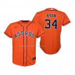 Maglia Baseball Bambino Houston Astros Nolan Ryan Replica Alternato Arancione