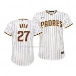 Maglia Baseball Bambino San Diego Padres Keone Kela Replica Home Bianco