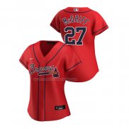 Maglia Baseball Donna Atlanta Braves Fred Mcgriff Replica Alternato 2020 Rosso