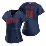 Maglia Baseball Donna Minnesota Twins Kenta Maeda Replica Alternato Blu