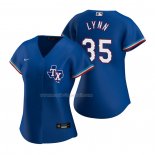 Maglia Baseball Donna Texas Rangers Lance Lynn Replica Alternato Blu