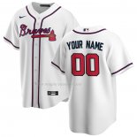 Maglia Baseball Uomo Atlanta Braves Home Replica Personalizzate Bianco