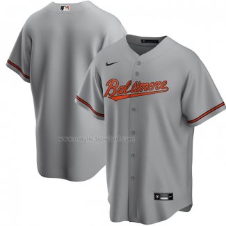 Maglia Baseball Uomo Baltimore Orioles Road Replica Grigio