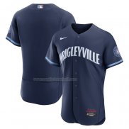 Maglia Baseball Uomo Chicago Cubs 2021 City Connect Autentico Blu