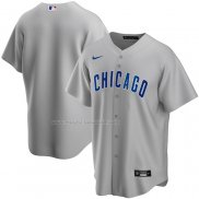 Maglia Baseball Uomo Chicago Cubs Road Replica Grigio