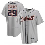 Maglia Baseball Uomo Detroit Tigers Tarik Skubal Road Replica Grigio