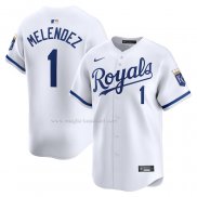 Maglia Baseball Uomo Kansas City Royals Mj Melendez Home Limited Bianco