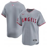 Maglia Baseball Uomo Los Angeles Angels Away Limited Grigio