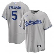 Maglia Baseball Uomo Los Angeles Dodgers Freddie Freeman Road Replica Grigio