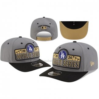 Cappellino Los Angeles Dodgers Adjustable 2024 World Series Collection Grigio