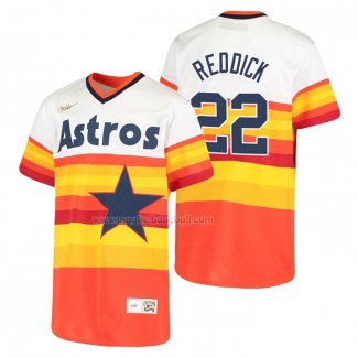 Maglia Baseball Bambino Houston Astros Josh Reddick Cooperstown Collection Home Bianco