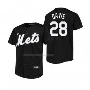 Maglia Baseball Bambino New York Mets J.D. Davis Replica Nero