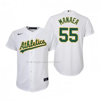 Maglia Baseball Bambino Oakland Athletics Sean Manaea Replica Home Bianco