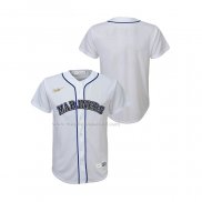 Maglia Baseball Bambino Seattle Mariners Cooperstown Collection Bianco