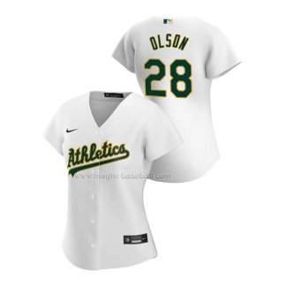 Maglia Baseball Donna Oakland Athletics Matt Olson Replica Home 2020 Bianco