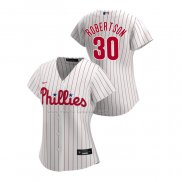 Maglia Baseball Donna Philadelphia Phillies David Robertson Replica Home 2020 Bianco