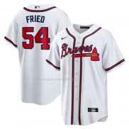 Maglia Baseball Uomo Atlanta Braves Max Fried Home Replica Bianco