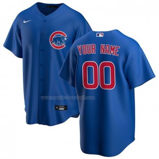 Maglia Baseball Uomo Chicago Cubs Alternato Replica Personalizzate Blu