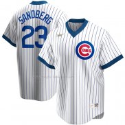 Maglia Baseball Uomo Chicago Cubs Ryne Sandberg Home Cooperstown Collection Bianco