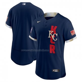 Maglia Baseball Uomo Kansas City Royals All Star 2021 Replica Blu