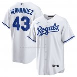 Maglia Baseball Uomo Kansas City Royals Carlos Hernandez Home Replica Bianco