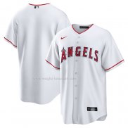 Maglia Baseball Uomo Los Angeles Angels Home Blank Replica Bianco