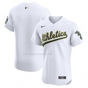 Maglia Baseball Uomo Oakland Athletics Home Elite Bianco