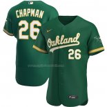 Maglia Baseball Uomo Oakland Athletics Matt Chapman Kelly Alternato Autentico Verde