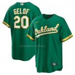 Maglia Baseball Uomo Oakland Athletics Zack Gelof Alternato Replica Verde