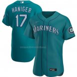 Maglia Baseball Uomo Seattle Mariners Mitch Haniger Alternate Autentico Verde