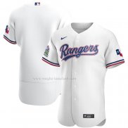 Maglia Baseball Uomo Texas Rangers Home Autentico Bianco