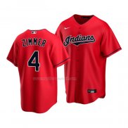 Maglia Baseball Bambino Cleveland Guardians Bradley Zimmer Replica Alternato 2020 Rosso