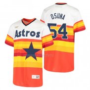 Maglia Baseball Bambino Houston Astros Roberto Osuna Cooperstown Collection Home Bianco