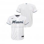 Maglia Baseball Bambino Miami Marlins Replica Home Bianco