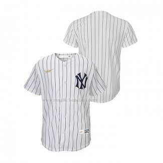 Maglia Baseball Bambino New York Yankees Cooperstown Collection Bianco