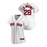 Maglia Baseball Donna Boston Red Sox J.D. Martinez Replica Home 2020 Bianco